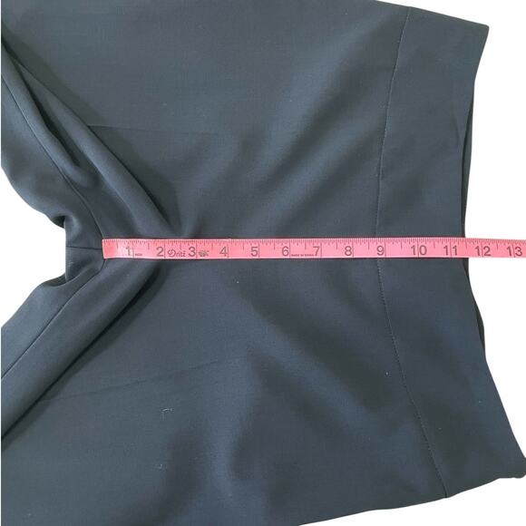 Akris Punto Wool Crepe Straight Leg Flat Front Pants Black Size 6 Career Office - Picture 8 of 12